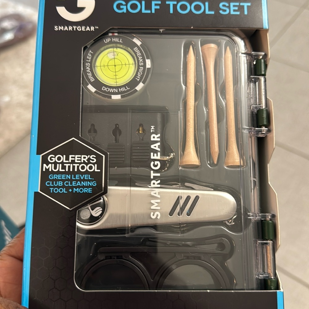 8 Piece Golf Tool Set - Silver and Black